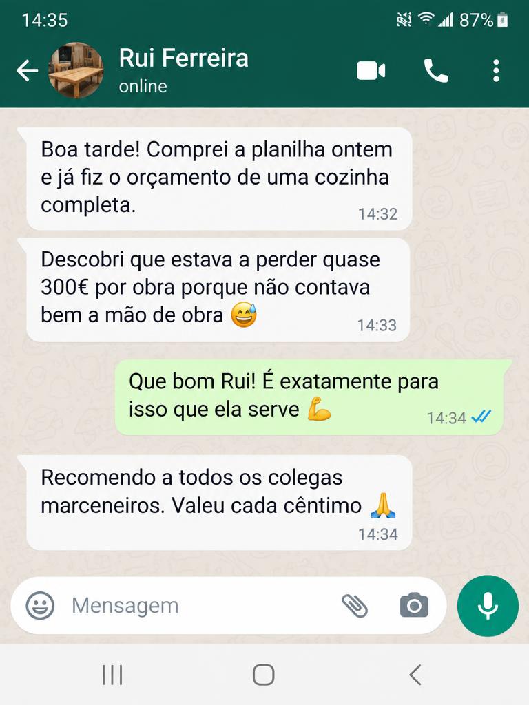 Mensagem de cliente 1